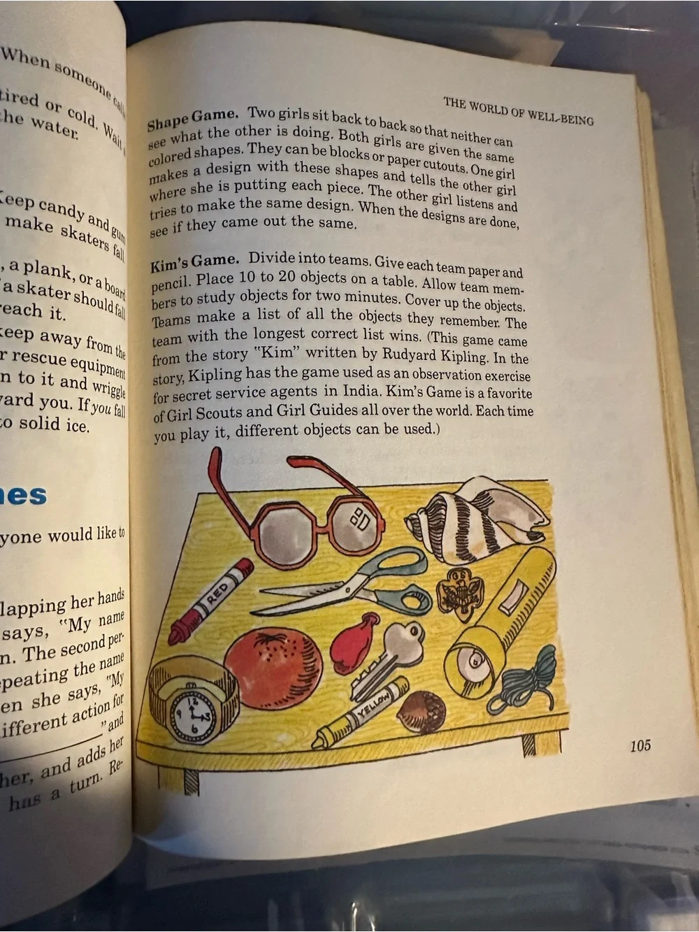 Vintage Worlds to Explore Kids Activity Handbook - Blue Girls Scouts